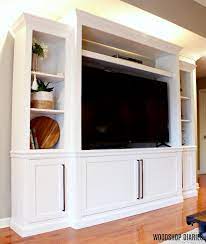 Calculate the measurements using the pro doweling kit. How To Build A Diy Entertainment Center With Storage And Shelves