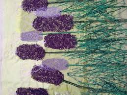 The stitch density and direction differ in hat and apparel embroidery. 12 Richard Box Ideas Textile Artists Textile Art Embroidery Art
