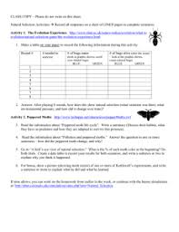 Student exploration natural selection gizmo answer. Peppered Moth Snapshot Science