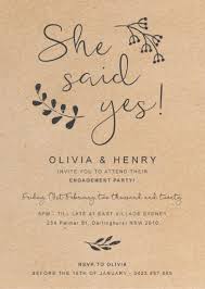 Write down the wedding details that should be included in the wedding invitation cards. Engagement Party Invitations I Customise And Print Online Paperlust