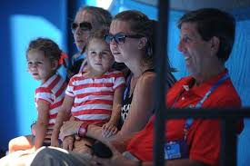 Mirka federer wife of roger federer watches her husband take part in the annual kids tennis day also watched by his four children myla rose. 10 Best Pictures Of Roger Federer S Family