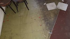 Abating asbestos vinyl wallpaper and floor tiles should also be performed by a licensed professional because these products become friable with age and demolition. Asbestos Gallery Asbestos Audit