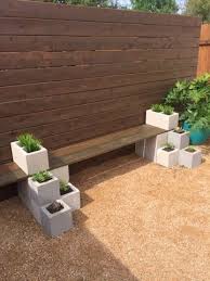 Cinder blocks are often used for exterior walls on commercial buildings, as fences, or as the foundation of a house, because they are extremely durable, easy to work with and fairly inexpensive. Easy Diy Succulent Bench Using Cinder Blocks And Stained Wood Cheap And Quick Backyard Garden Project For Beginners Great Spring Garden Project Growybear Pctr Up