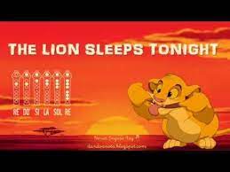 The Lion Sleeps Tonight Flauta Dulce Re Do Si La Sol Re Youtube The Lion Sleeps Tonight Elementary Music Music Lessons