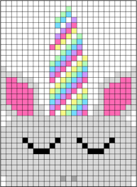 free unicorn c2c graph crochet pattern graph crochet