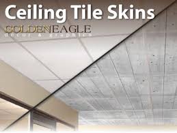 Ceiling Tile Skin Glue Up Wide White Wash Pine Wood Decorative Panel Cover Dropped Ceiling