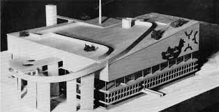 Fr Strasbourg Palais Des Congres Le Corbusier 1964 Le Corbusier Strasbourg Architecture Model
