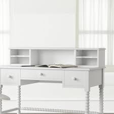 .57 1/2 x 12 x 12, mahogany desk accessories; Kids Jenny Lind White Spindle Desk Hutch Crate And Barrel