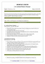 Conducted reports and reported findings to the senior finance manager and supported him with any tasks as required. Assistant Finance Manager Resume Samples Qwikresume