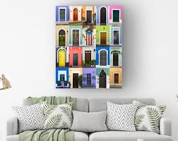 Puerto Rico Wall Art Doors Of Old San Juan Colorful Doors Etsy Wall Art Prints Wall Art Wall