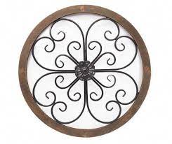 Scrollwork Wood Metal Round Wall Decor Big Lots Metal Tree Wall Art Metal Tree Metal Wall Decor