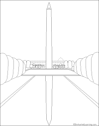 Us capitol building coloring pages template. Washington Monument Coloring Printout Enchantedlearning Com