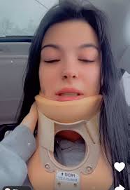 A Lady in A Neck Brace