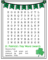 Patrick's day words do you think the kids can find? St Patrick S Day Crossword Puzzle Page 1 Line 17qq Com