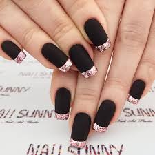 Black and hot pink nail designs hot pink nails with black. Fancy Ways To Rock Matte Black Nails Naildesignsjournal Com