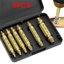 Check spelling or type a new query. 6pcs Damaged Screw Extractor Speed Out Drill Bits Tool Double Side Durable Broken Bolt Remover Screw High Strength Accessories Drill Bits Aliexpress