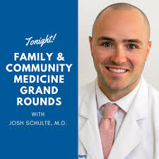 Tonight! Join us for Family & Community Grand Rounds, “VO2max for  Clinicians”, with speaker Josh Schulte MD. You can access the link through  the main page