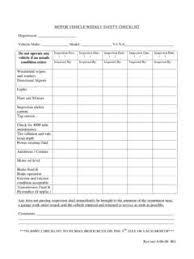 This inspection guide & checklist vehicle checklists are very specific, that is why it is a guarantee that you will be able to make all the necessary inspection to all the parts of. Motor Vehicle Weekly Safety Checklist Motor Vehicle Weekly Safety Checklist Pdf Pdf4pro