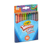 Crayola Swirl Mini Twistables Crayons, 10 Ct, Multicolor Crayons, Back to  School Supplies, Classroom Supplies