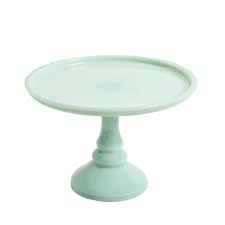 These days the mainstream shape is round, but you can find many others with artistic designs and different materials. The Pioneer Woman Timeless Beauty 10 Inch Mint Green Cake Stand With Glass Cover Walmart Com Walmart Com