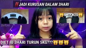 Turun 5kg Selama 3hari Cobain Diet Ala Iu Diet Experiment Youtube
