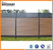 Factory Outlet Wood Plastic Composite Fencing Panels Board Garden Building  Material Outdoor Aluminium Privacy WPC Wooden Fence
