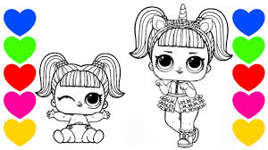 Veja todos os desenhos para colorir. Boneca Lol Surpresa Unicornio Colorindo A Lol Unicornio E A Lil Sis Unicornio Lol Surprise Youtube