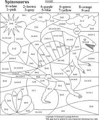 Spinosaurus Math Activity Printout Enchantedlearning Com Math Coloring Math Activities Coloring Pages