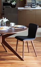 Sede Black Leather Walnut Dining Chair In 2021 Dining Chairs Walnut Dining Chair Dining Room Small