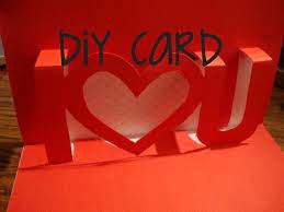 I even pinned it to my paper crafts board. How To Make A I Love U Pop Up Card Valentine S Day Pop Up Card Tutorial Youtube