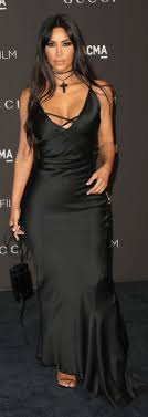 Who Made Kim Kardashian S Black Satin Gown Kim Kardashian Black Dress Kim Kardashian Kim Kardashian Style