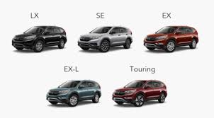 2016 honda cr v lx ex ex l and touring whats different