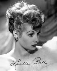 Lucille Ball Signed Portrait. Vintage Hollywood, Black and White Print,  Classic Hollywood Photo, Unframed