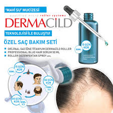 Sac Bakim Seti Dermacild Dermaroller Titanyum 540 Igne Professional Blue Hair Serum 50ml Mavi Su Cildiniyenile Com