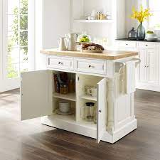 John boos maple top work table is part of the jns series tables, which are designed for use in commercial and residential settings. Crosley Furniture Oxford Butcher Block Kitchen Island