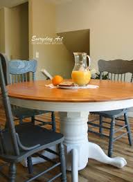 everyday art: painted kitchen table