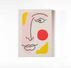 Henri Matisse Canvas Print Matisse Inspired Painting Pink White Painting Henri Matisse Art Style Matisse Style Painting Mus Matisse Art Henri Matisse Art