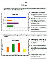 This Worksheet Includes Colorful Line Plots Pictographs And Bar Graphs As Well As Word Problems That Go Along With T Line Plot Worksheets Bar Graphs Graphing