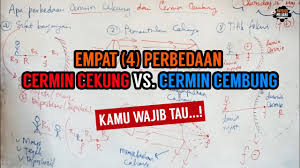 Berdasarkan kelengkungannya, cermin dan lensa dibedakan menjadi dua macam, yaitu cembung dan cekung. 4 Perbedaan Cermin Cekung Dan Cermin Cembung Youtube