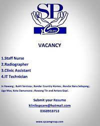 Management  jobs at vacancy title: Job Vacancy Sp Care Klinik Sp Care Bandar Baru Selayang Facebook
