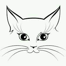 Pin By Charlotte Groenewald On Embroidery Stencil Inspiration Cat Outline Cat Art Cat Silhouette