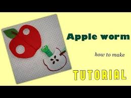 Apple Worm For Quiet Book Page Youtube Quiet Book Book Quilt Quiet Book Tutorial