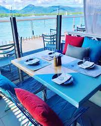 Get Comfy Get Happy Get Into Waterfront Views At Boatshed Eatdrinkboth Boatshedcairns Thirstyt Outdoor Furniture Sets Boat Shed Restaurant Design