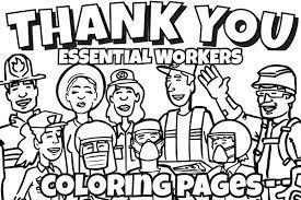 37+ thank you for your service coloring pages for printing and coloring. Essential Workers Coloring Pages Water Education Group