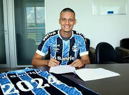 A comemoração dos jogadores do grêmio no gol do ricardinho! Gremio Renova Contrato Com O Atacante Ricardinho