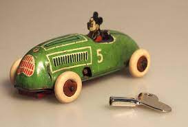 1936 Lindstrom Mickey Mouse Walt Disney Race Car J Schneider Co Wind Up Disney Races Walt Disney Mickey