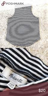 Black And White Striped Crop Tank Top Madewell Black And White Striped Tank White Striped Crop Top Striped Tank Striped Crop Top