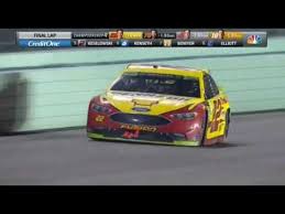Where the 2018 monster energy nascar cup playoff drivers finished at homestead: Joey Logano Wins The 2018 Nascar Cup Championship Homestead Miami Last Laps Youtube