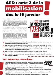 Salaire, entretien d'embauche, stage, condition de travail vous avez travaillé chez ministère education nationale ? Sud Education Aed Acte 2 De La Mobilisation Des Le 19 Janvier A La Suite De La Journee De Greve Inedite Des Assistant E S D Education Aed Ap Aps