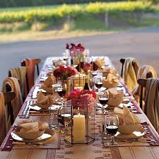 If you're planning a dinner party, you're probably already thinking about the type of food and drinks you'll serve, along with brainstorming ideas for décor. Fabulous Tablescape For An Outdoor Dinner Party B Lovely Events Outdoor Dinner Parties Dinner Party Table Outdoor Dinner
